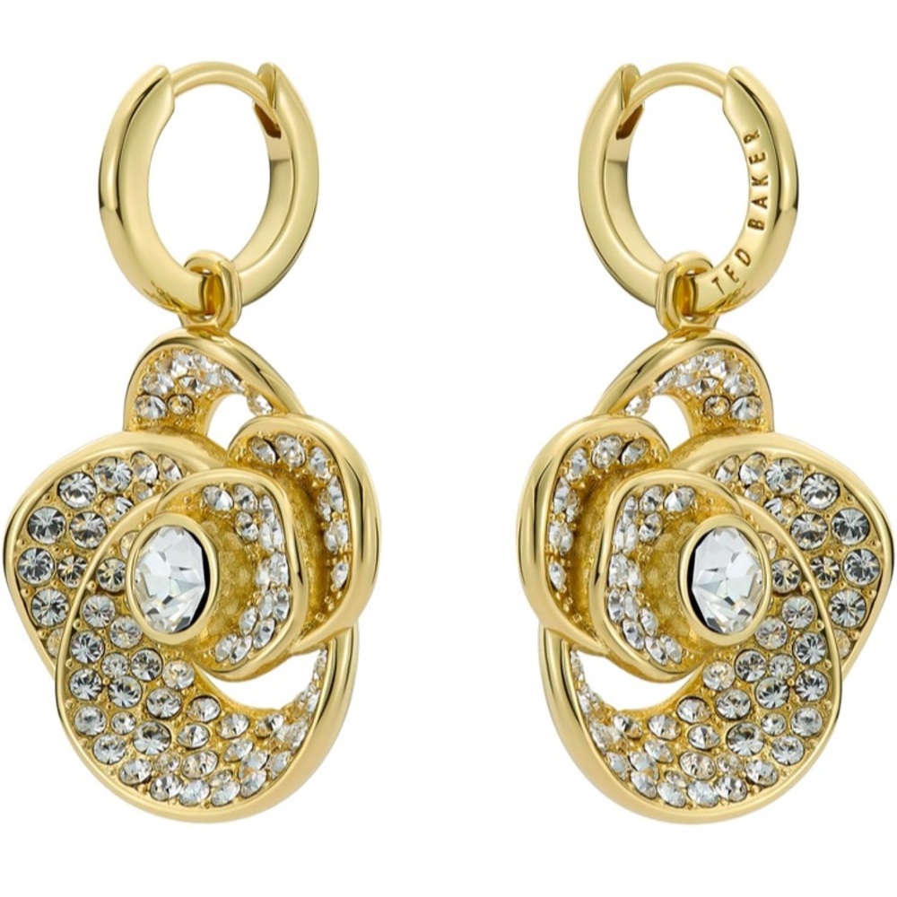 Ted Baker Crystal Rose Earrings - Picture 2 of 4